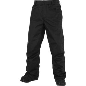 VOLCOM Men's CARBON Ergo Fit Snowboard Pants | Black/Charcoal | M | Snow/Ski